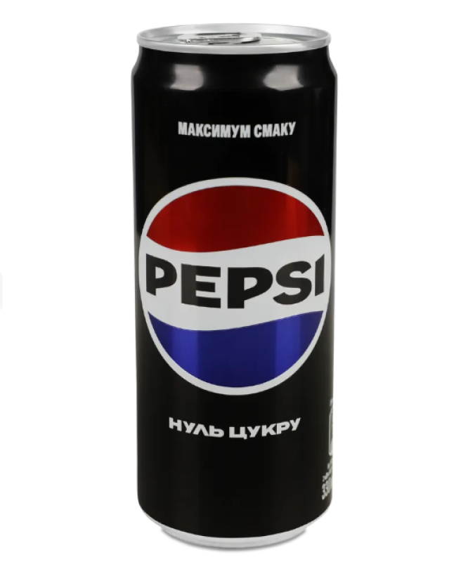 Напій Pepsi Cola Zero Sugar 0.33л з\б
