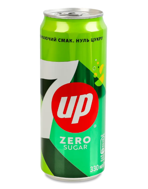 Напій 7 UP Free 0.33л з\б