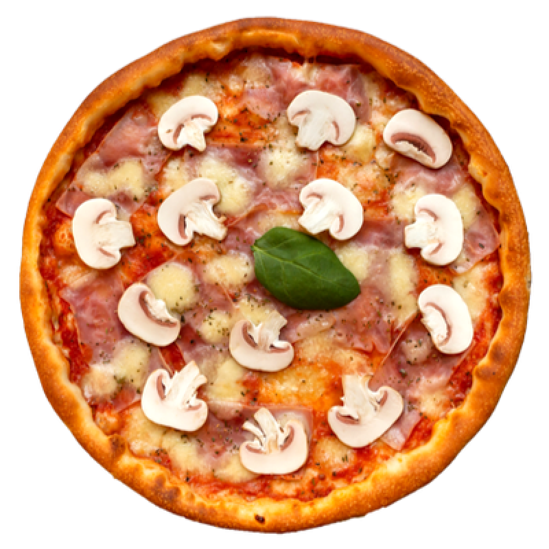 Піца Margherita, cotto e funghi